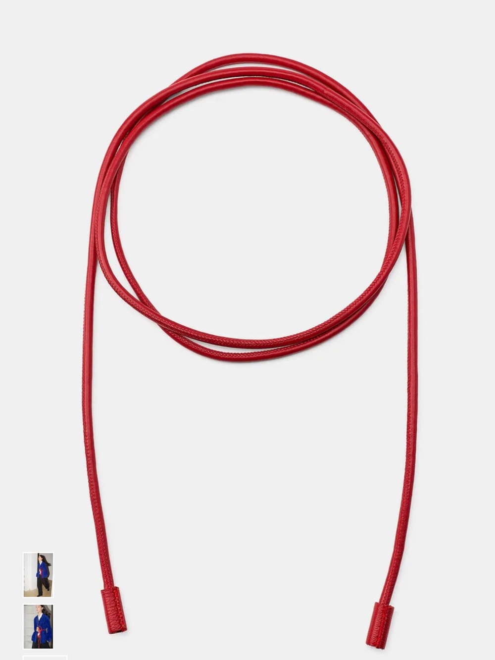 Zara Red Wrap Cord Belt